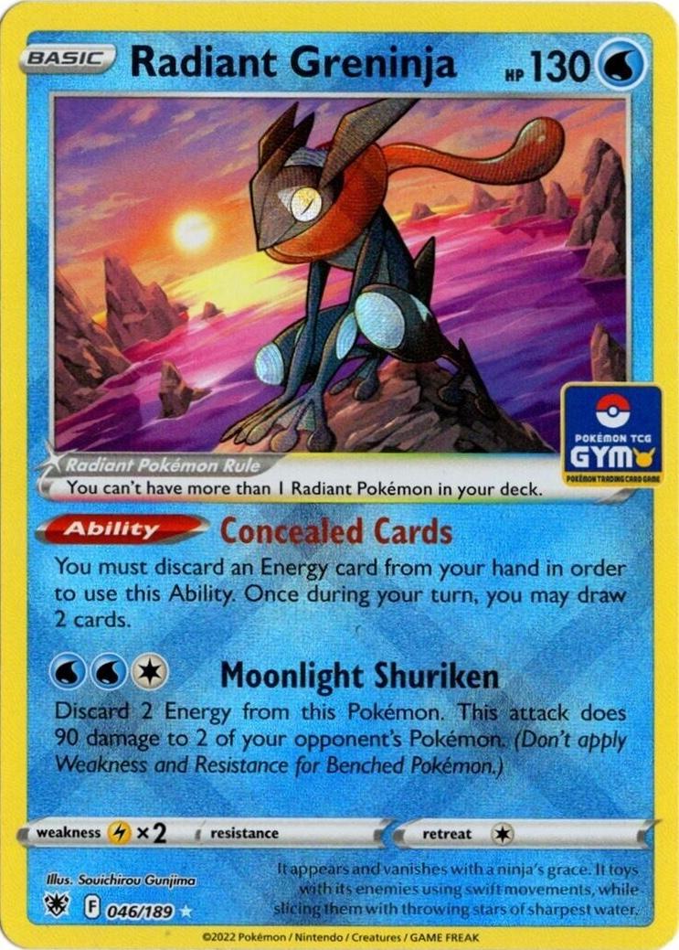 Astral Radiance Radiant Greninja [Gym-Stamp] Pokémon card